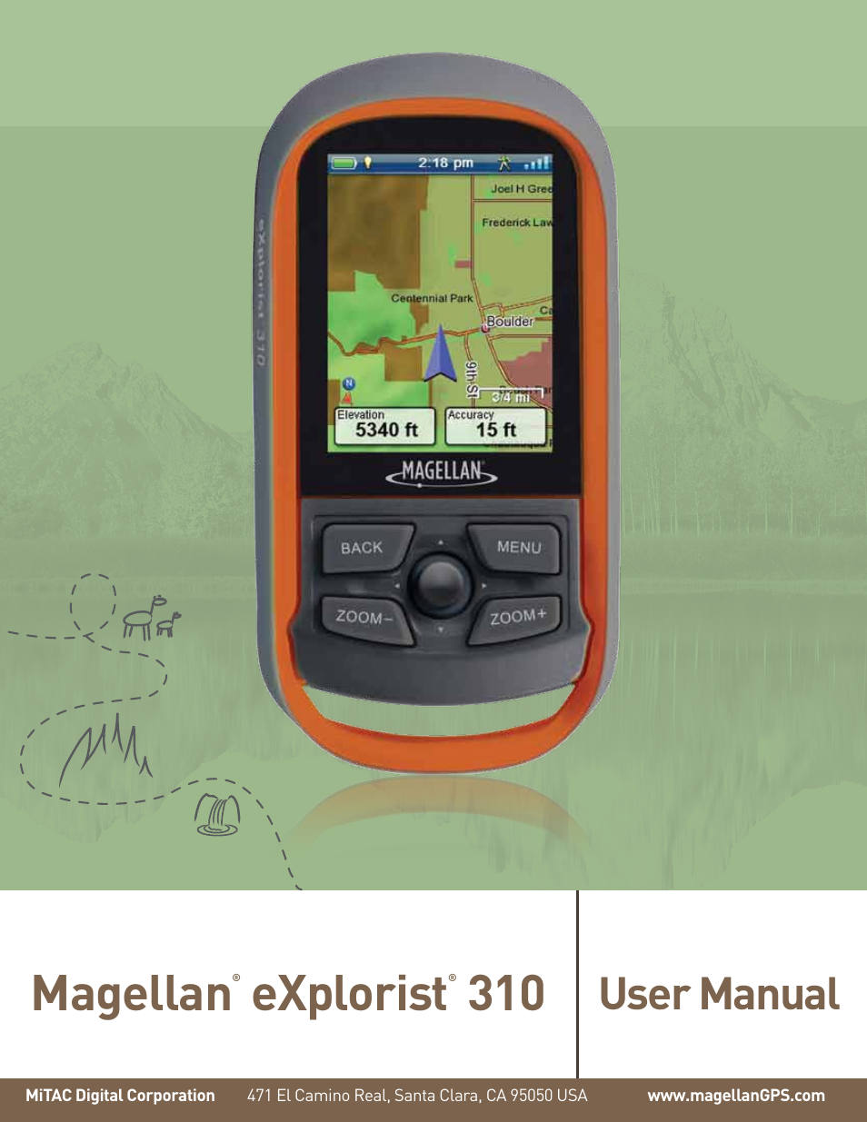 MiTAC MAGELLAN EXPLORIST 310 User Manual | 39 pages