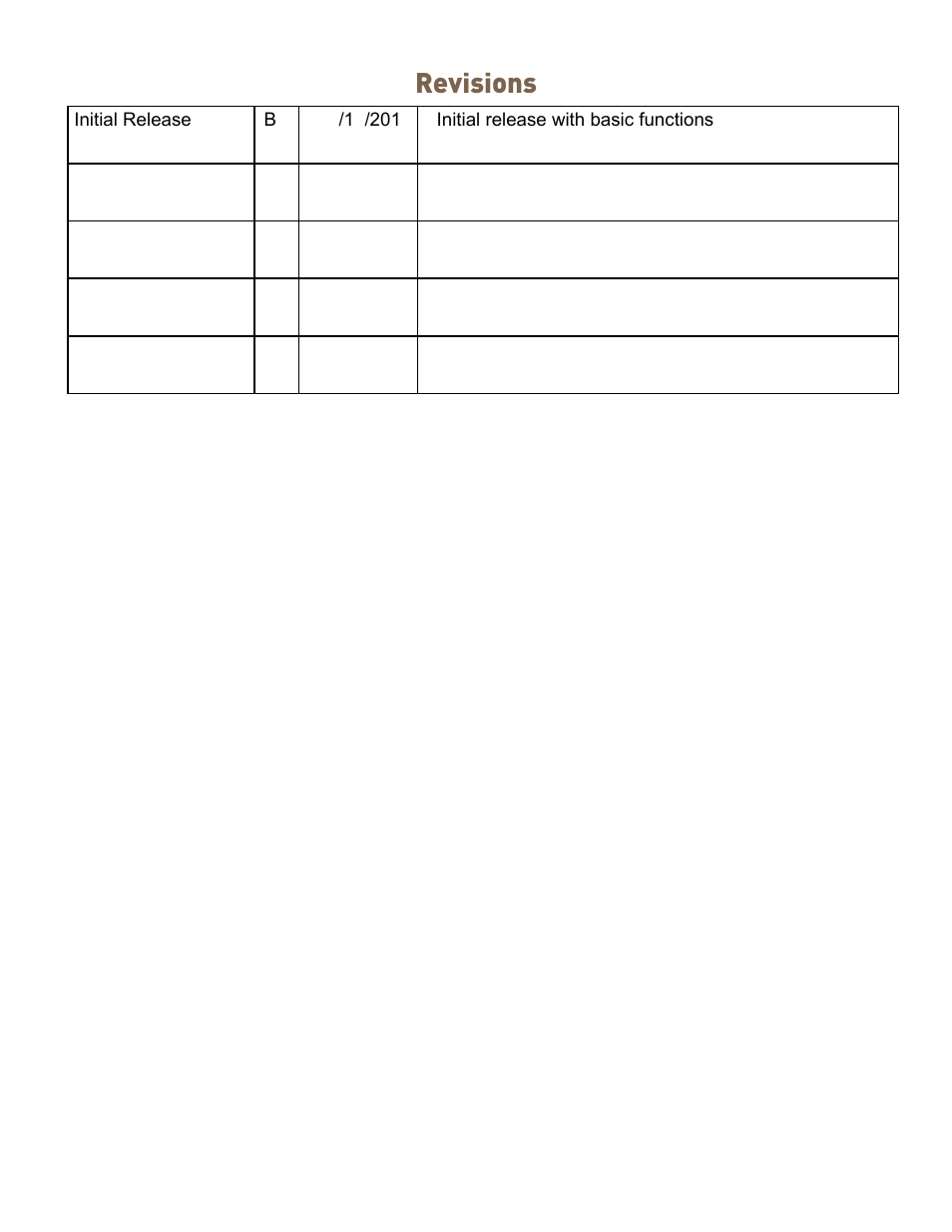Revisions | MiTAC MAGELLAN EXPLORIST 310 User Manual | Page 2 / 39