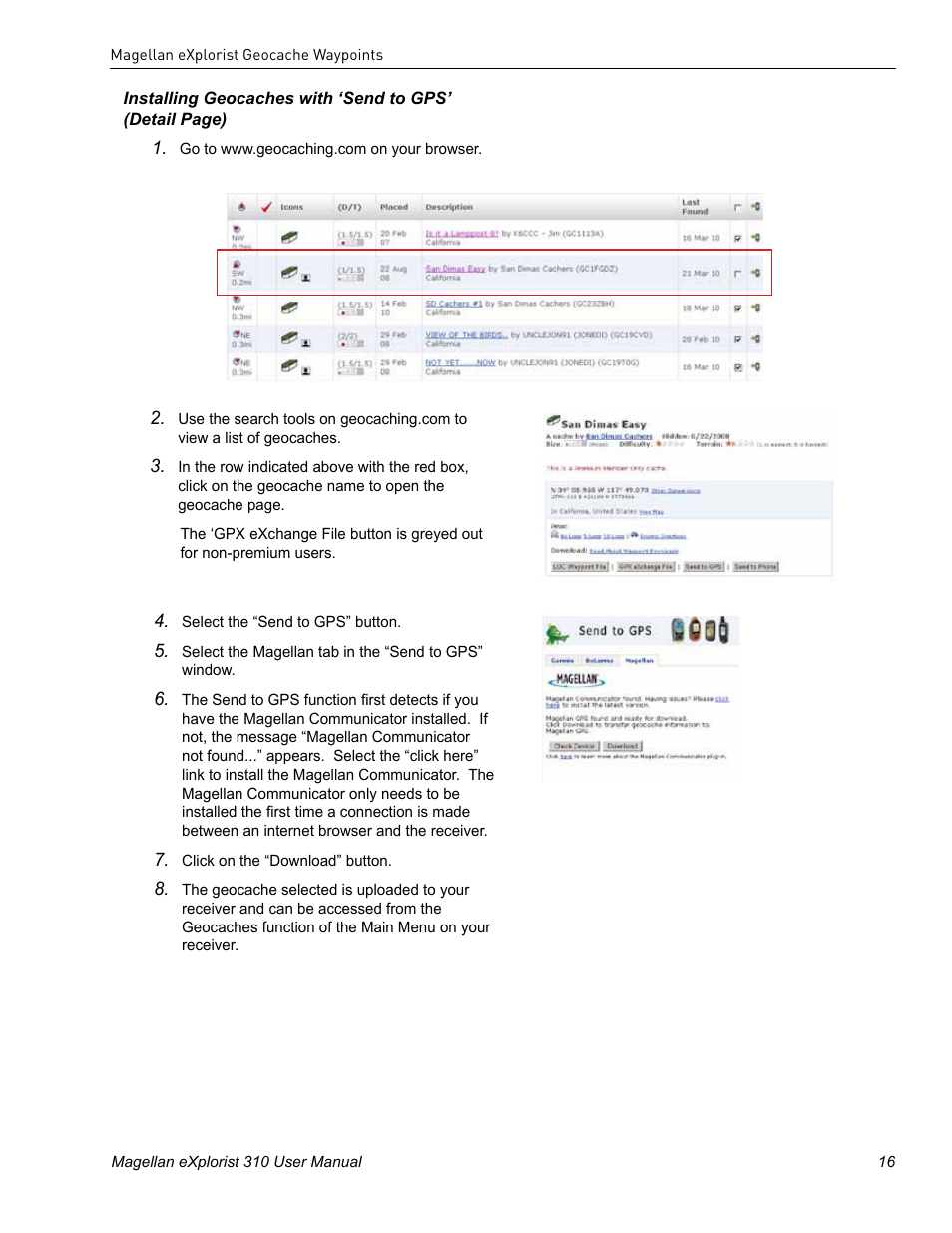 MiTAC MAGELLAN EXPLORIST 310 User Manual | Page 26 / 39