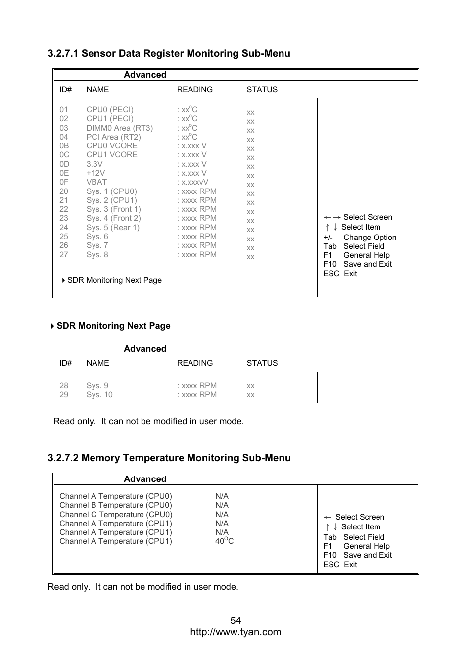 MiTAC TYAN S7012 User Manual | Page 54 / 88