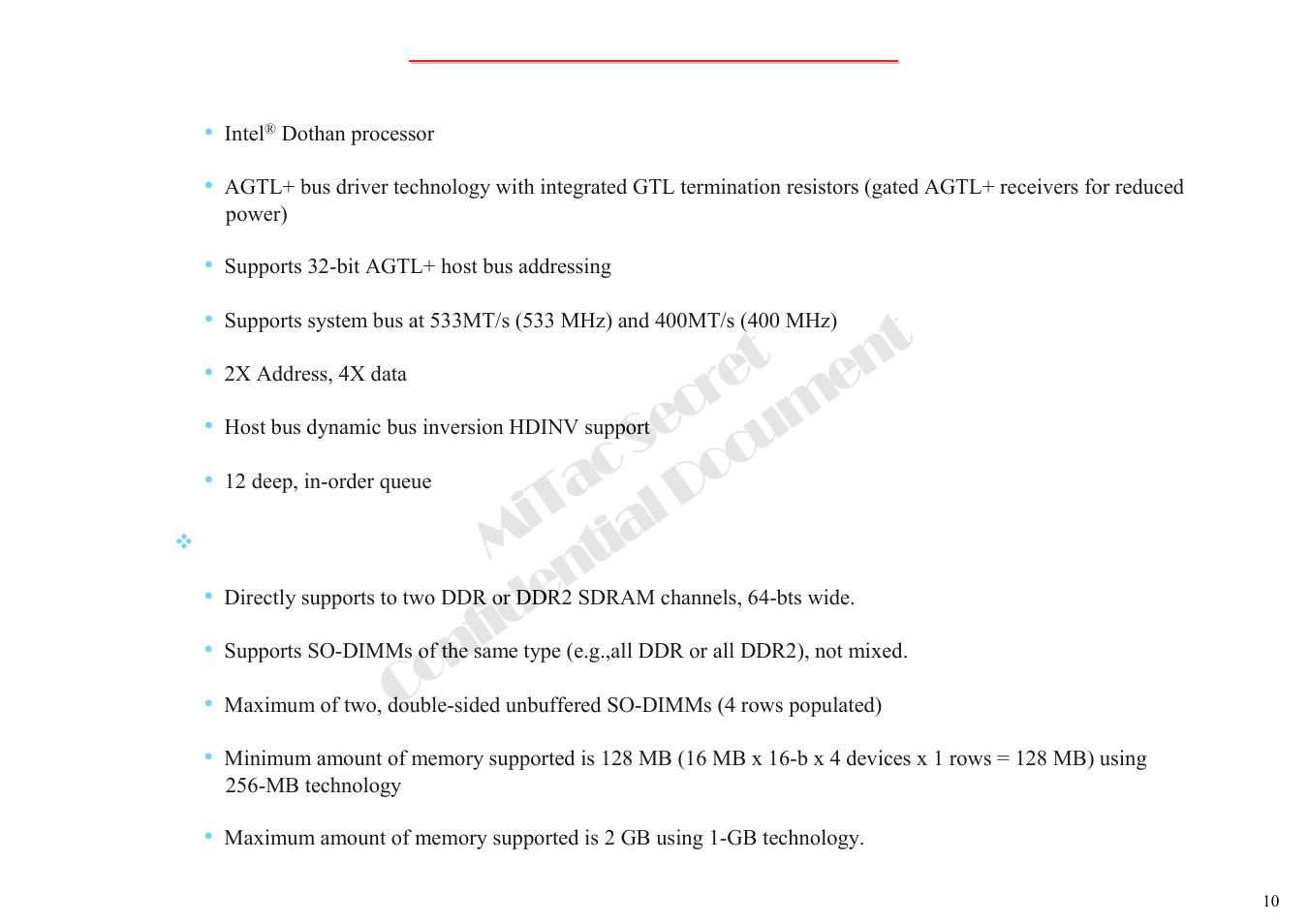 Mitac secret confidential document | MiTAC 8050QMA User Manual | Page 11 / 138