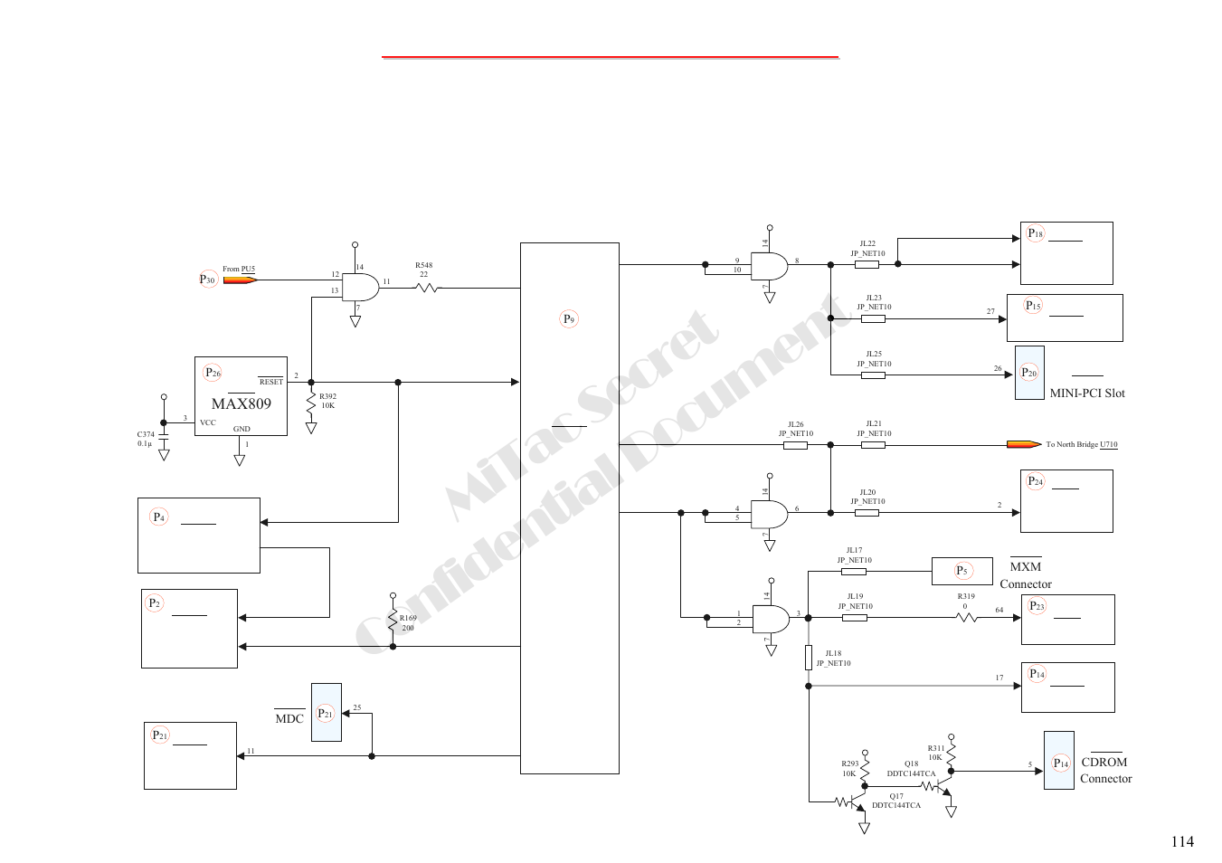 Mitac secret confidential document, 2 no display-3, Power good & reset circuit check | MiTAC 8050QMA User Manual | Page 115 / 138