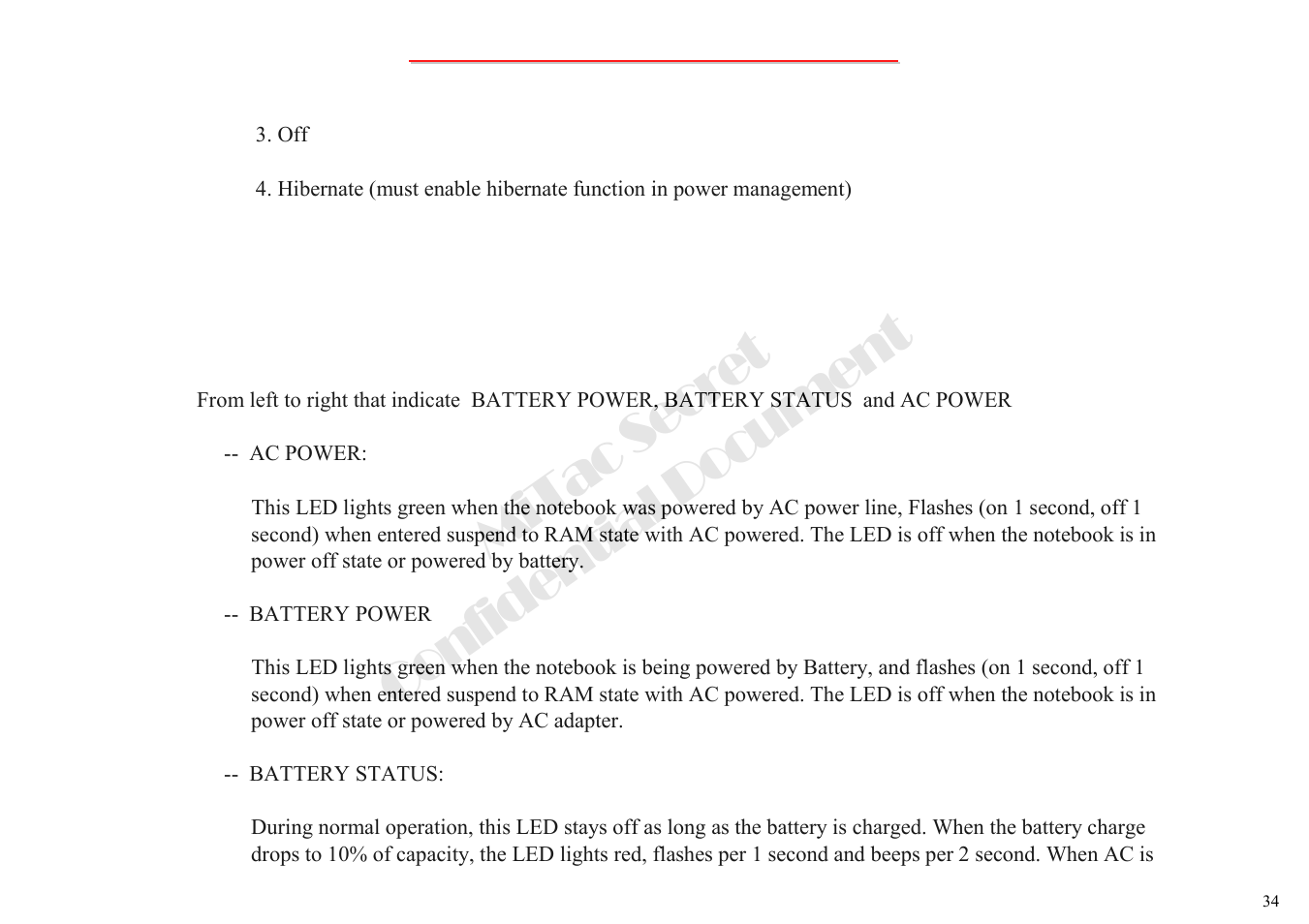 Mitac secret confidential document | MiTAC 8050QMA User Manual | Page 35 / 138