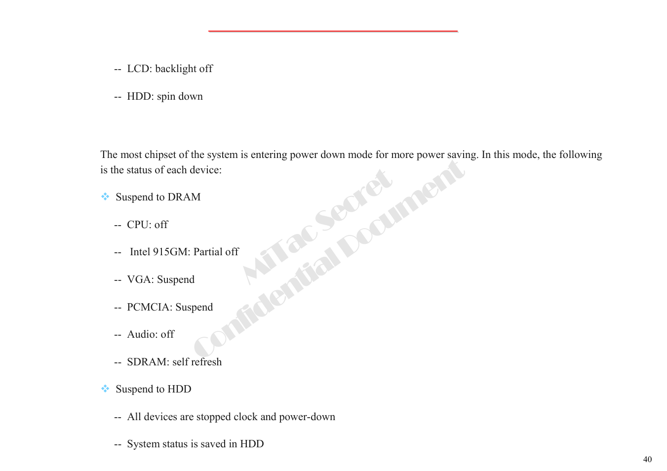 Mitac secret confidential document | MiTAC 8050QMA User Manual | Page 41 / 138