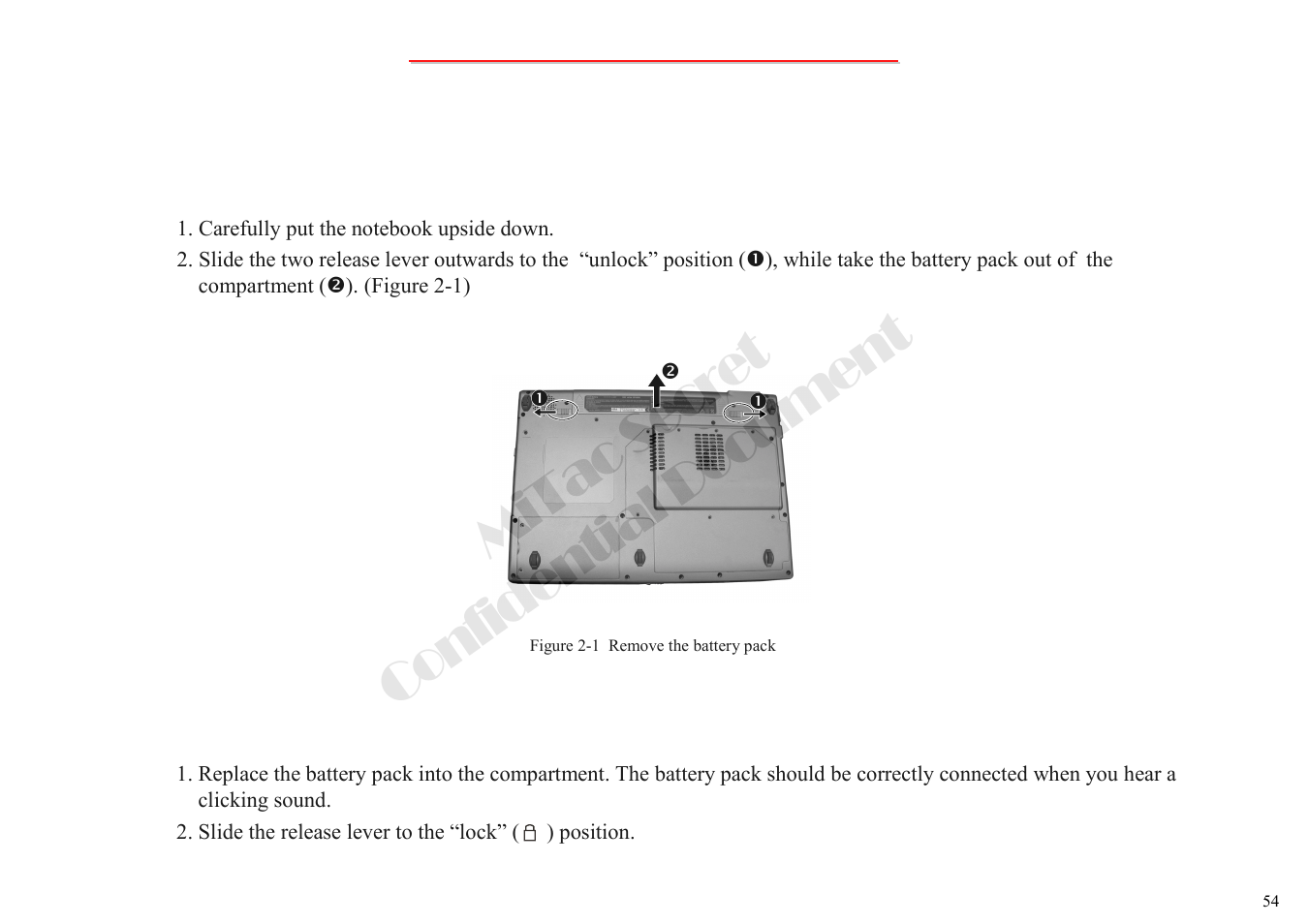 Mitac secret confidential document | MiTAC 8050QMA User Manual | Page 55 / 138