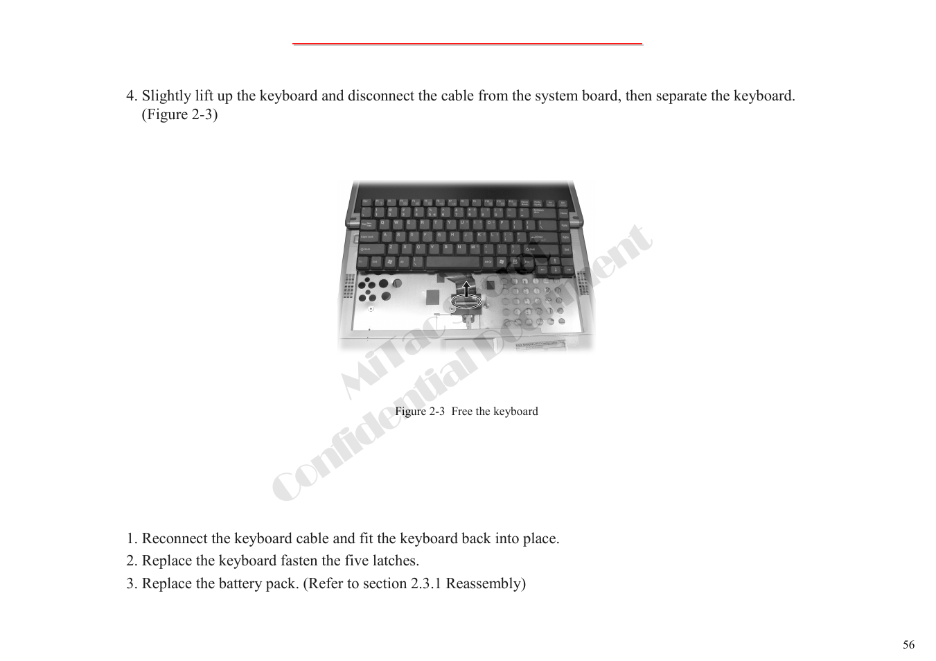 Mitac secret confidential document | MiTAC 8050QMA User Manual | Page 57 / 138