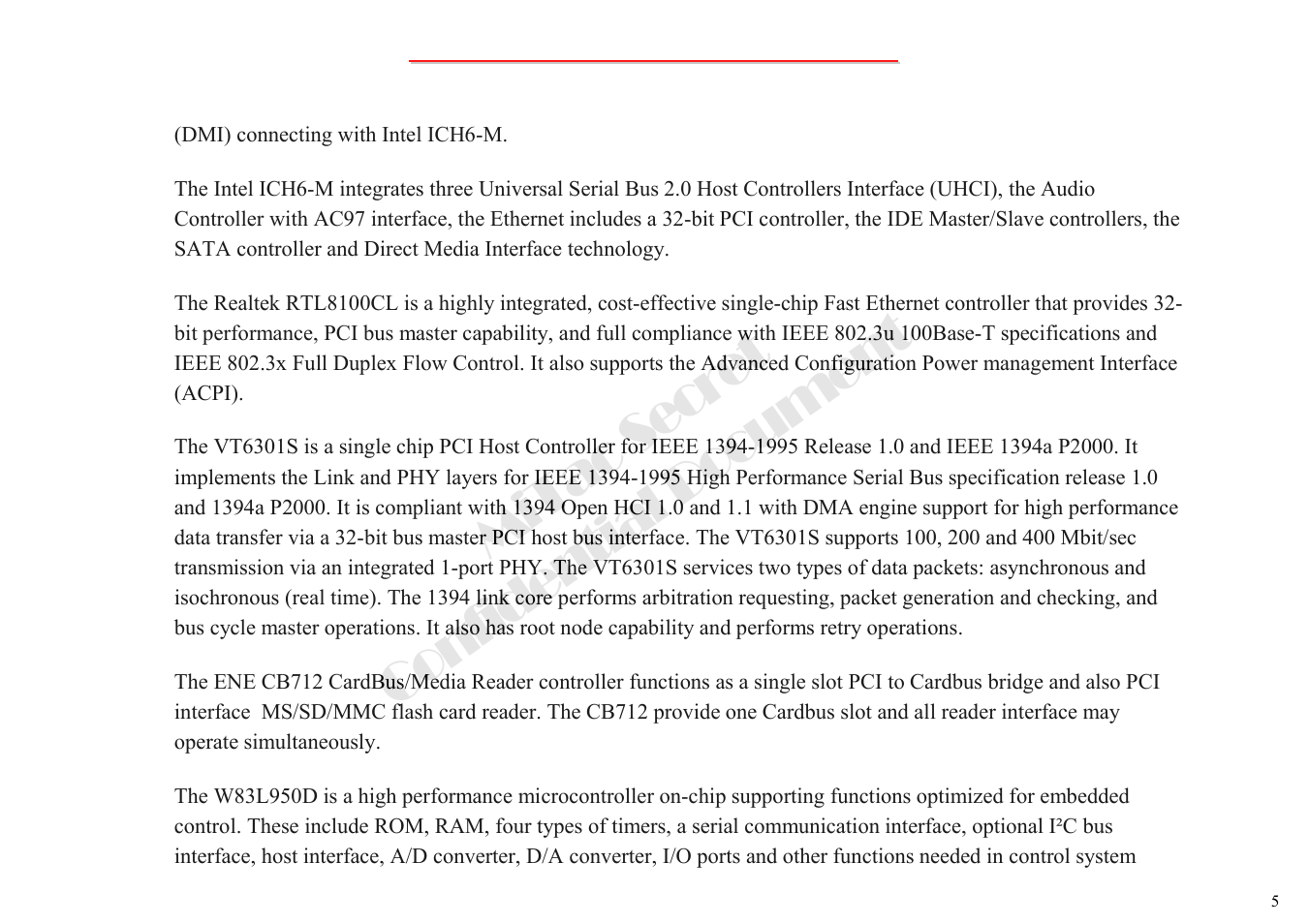 Mitac secret confidential document | MiTAC 8050QMA User Manual | Page 6 / 138