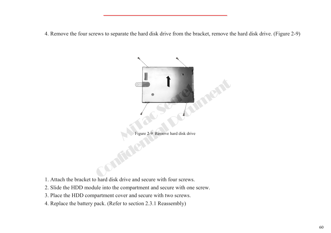 Mitac secret confidential document | MiTAC 8050QMA User Manual | Page 61 / 138