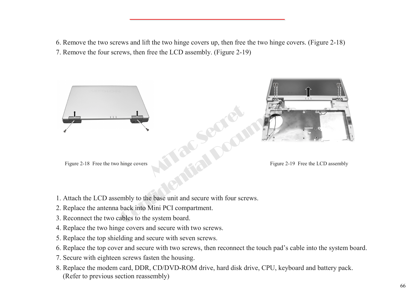 Mitac secret confidential document | MiTAC 8050QMA User Manual | Page 67 / 138