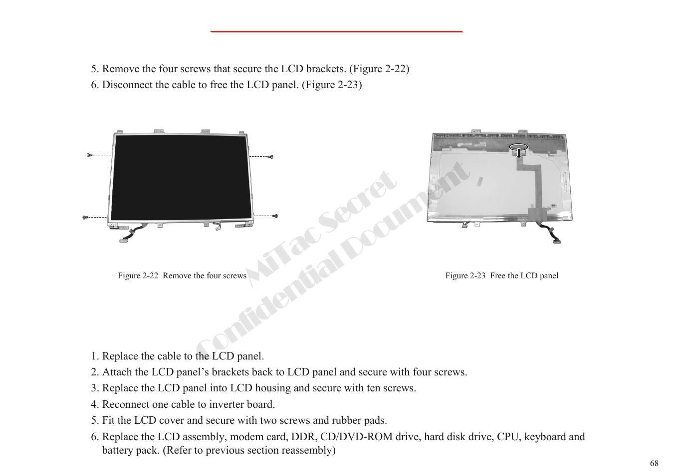 Mitac secret confidential document | MiTAC 8050QMA User Manual | Page 69 / 138