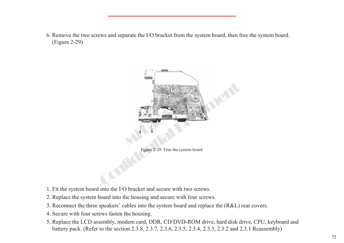Mitac secret confidential document | MiTAC 8050QMA User Manual | Page 73 / 138