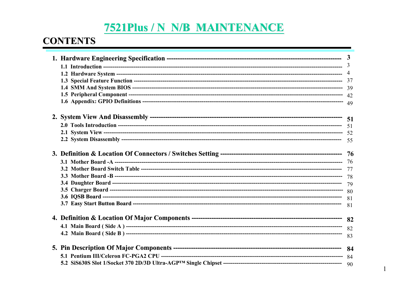 MiTAC 7521 PLUS/N User Manual | Page 2 / 180