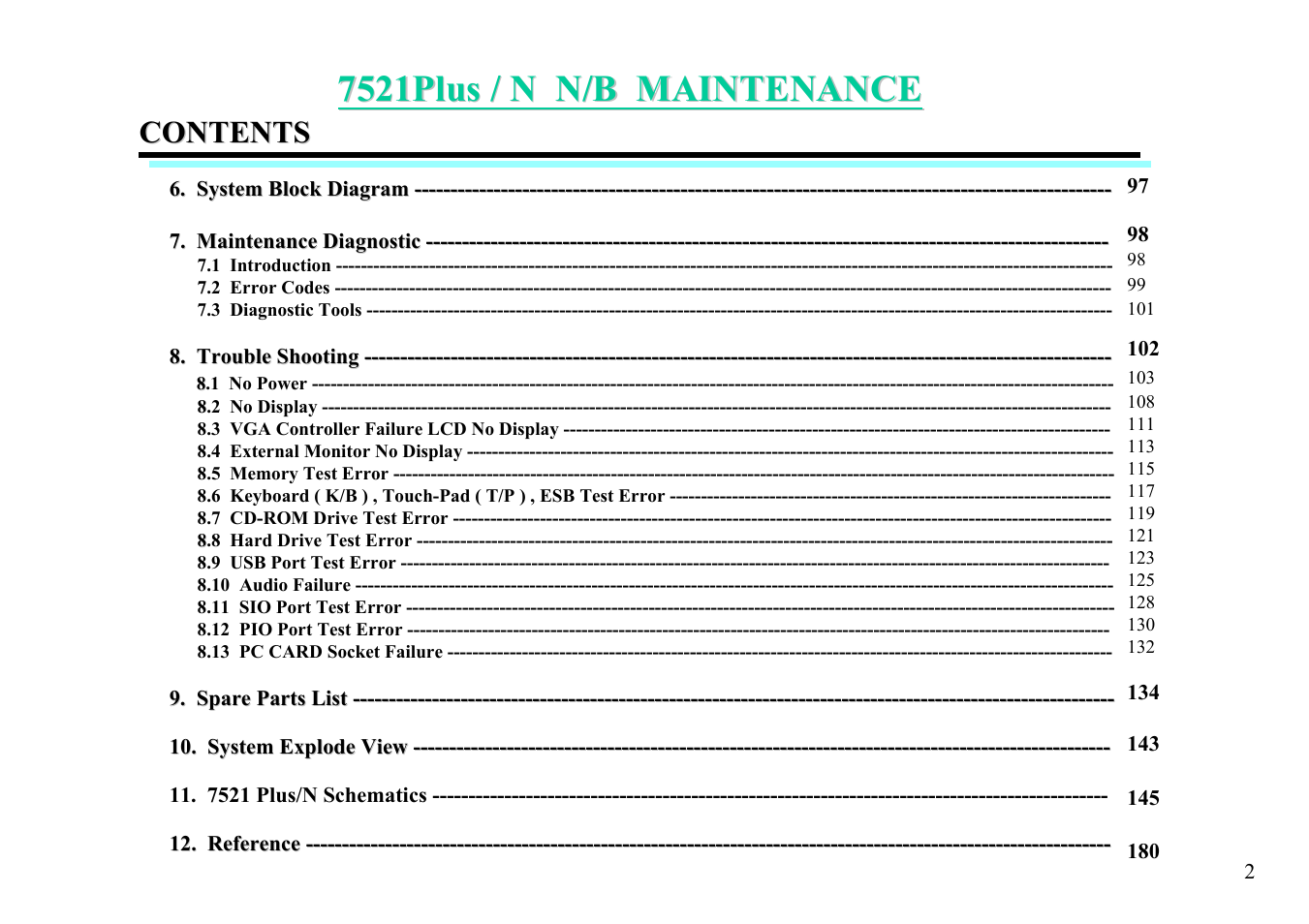MiTAC 7521 PLUS/N User Manual | Page 3 / 180
