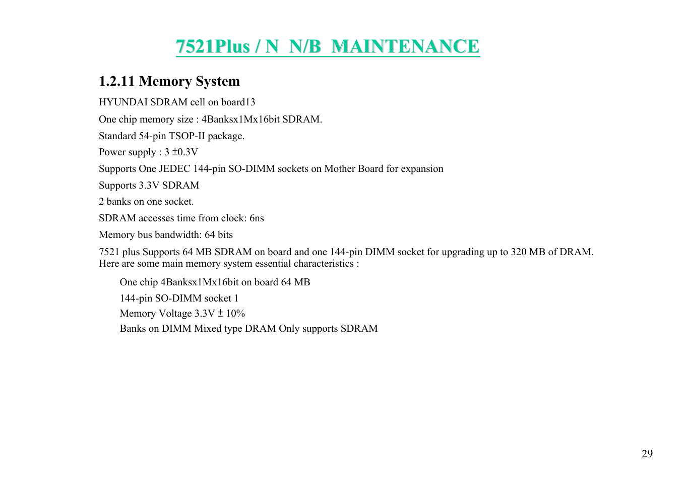 MiTAC 7521 PLUS/N User Manual | Page 30 / 180