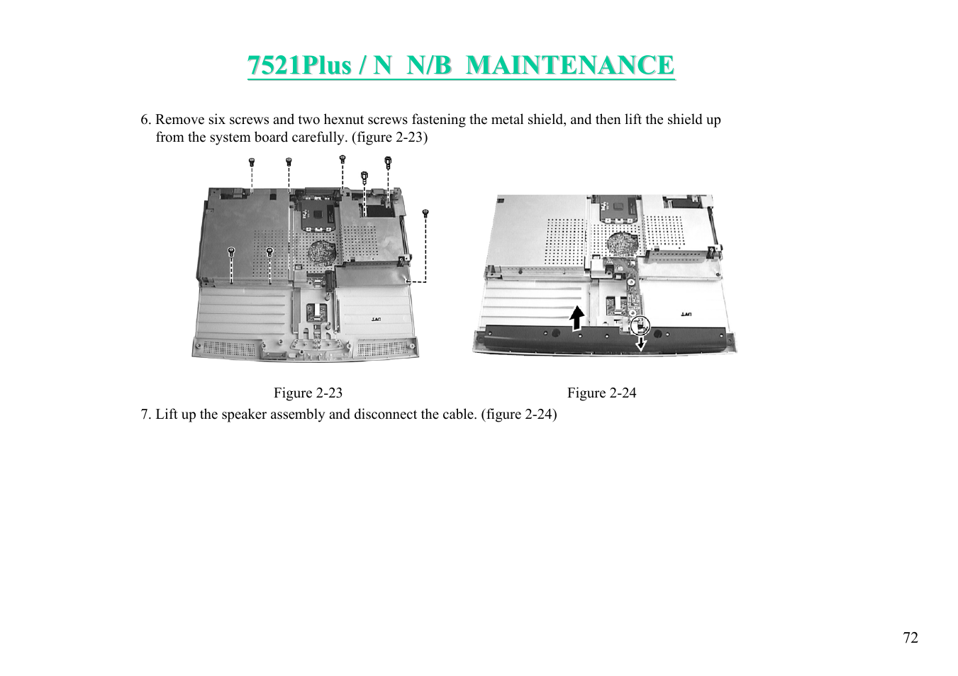 MiTAC 7521 PLUS/N User Manual | Page 73 / 180