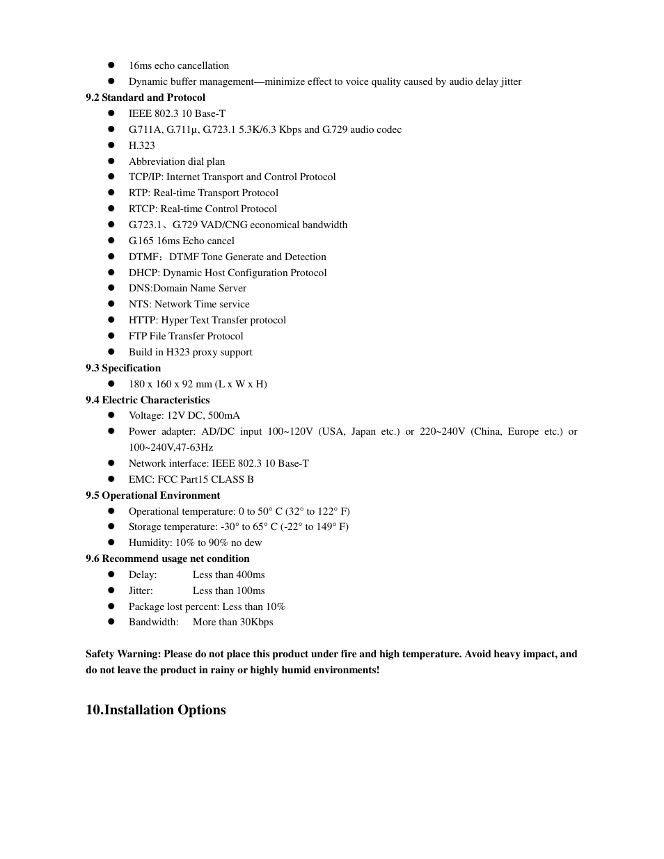 Installation options | Meritline.com ML 220 User Manual | Page 14 / 15
