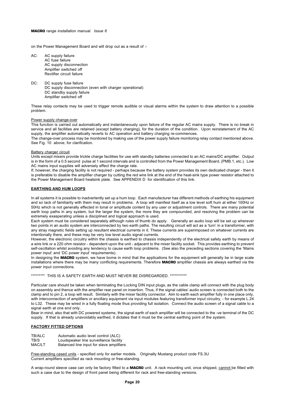 Mustang Communications M100/SD User Manual | Page 20 / 30