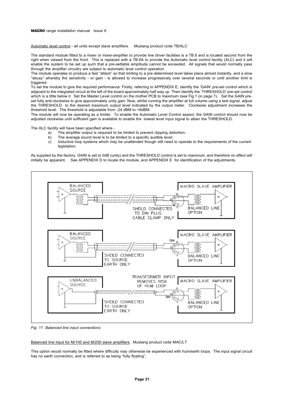 Mustang Communications M100/SD User Manual | Page 21 / 30