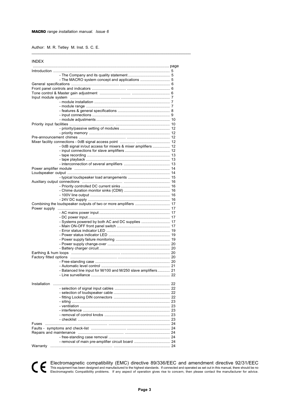 Mustang Communications M100/SD User Manual | Page 3 / 30