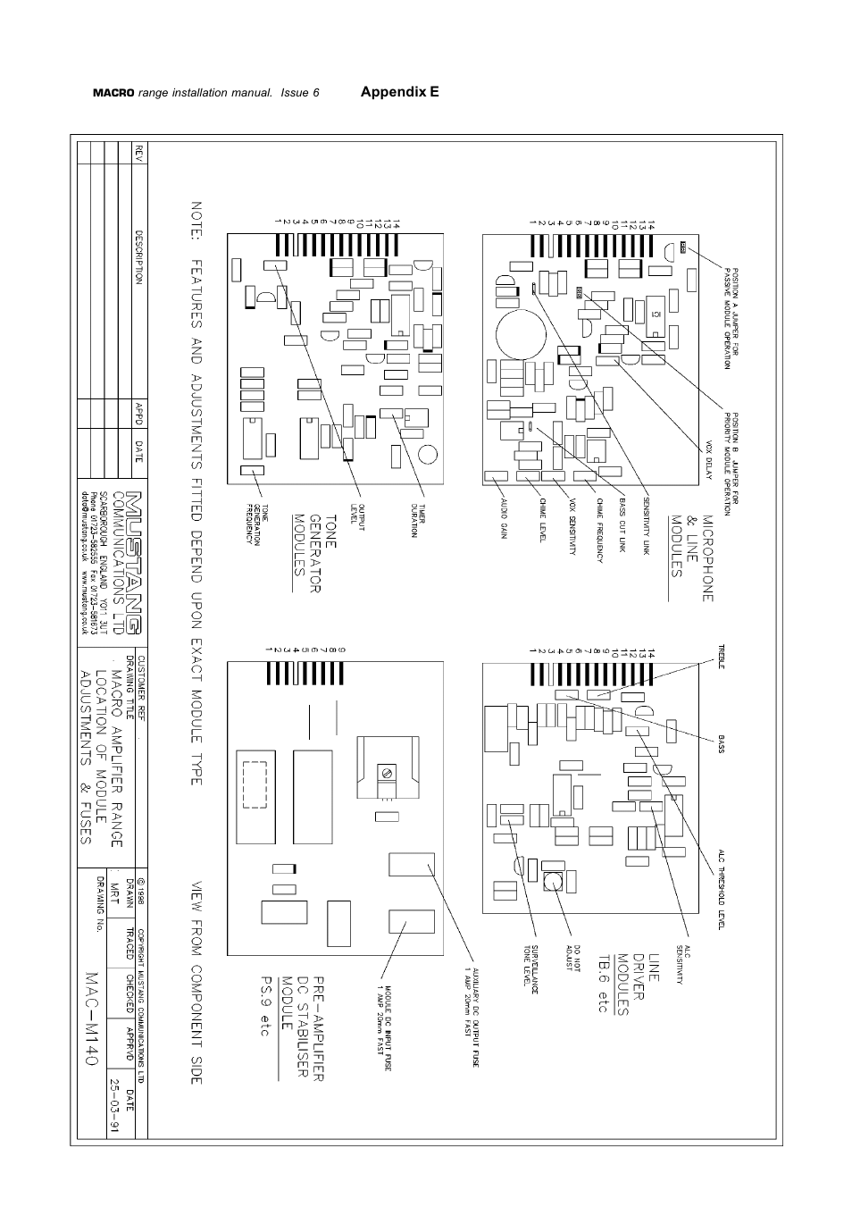 Mustang Communications M100/SD User Manual | Page 30 / 30