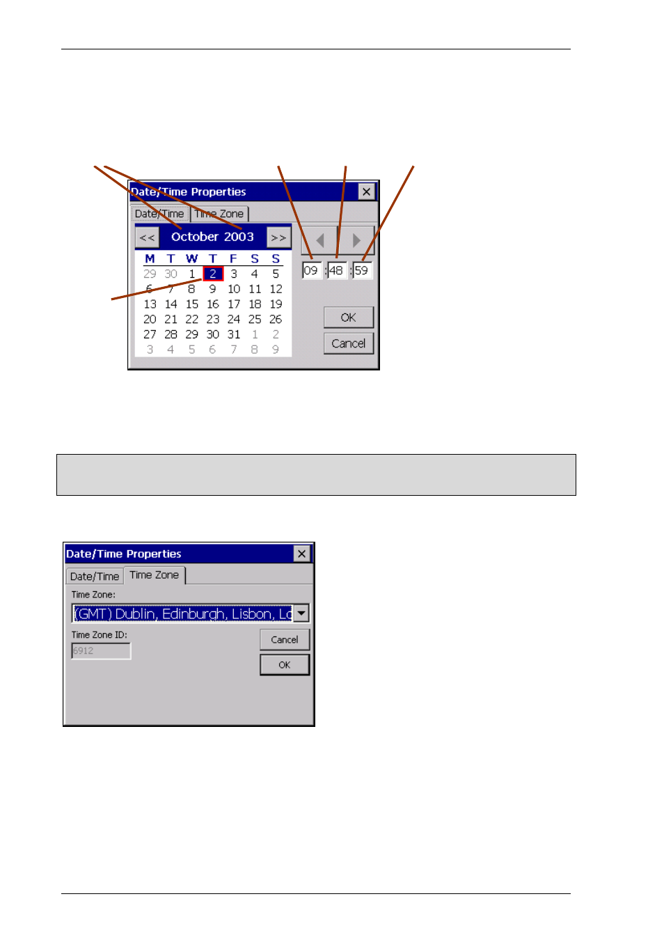 Date / time and time zone setting (datetime), Date/time, Time zone | Date time (datetime) | Micro Innovations M000174-19 User Manual | Page 22 / 82