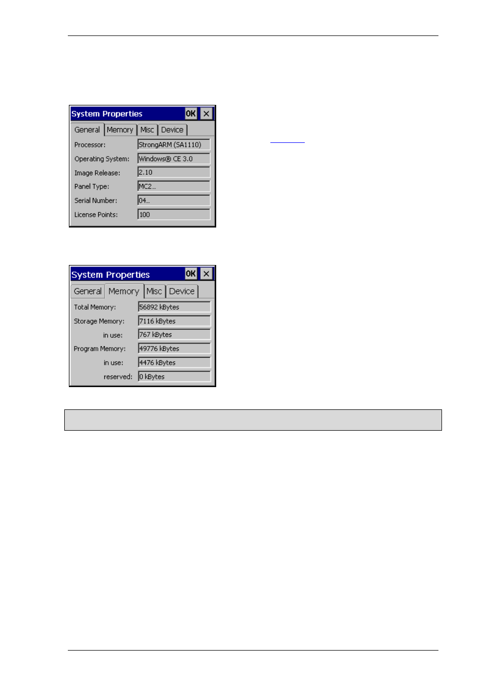 System properties (system), General, Memory | System properties, System (system) | Micro Innovations M000174-19 User Manual | Page 33 / 82