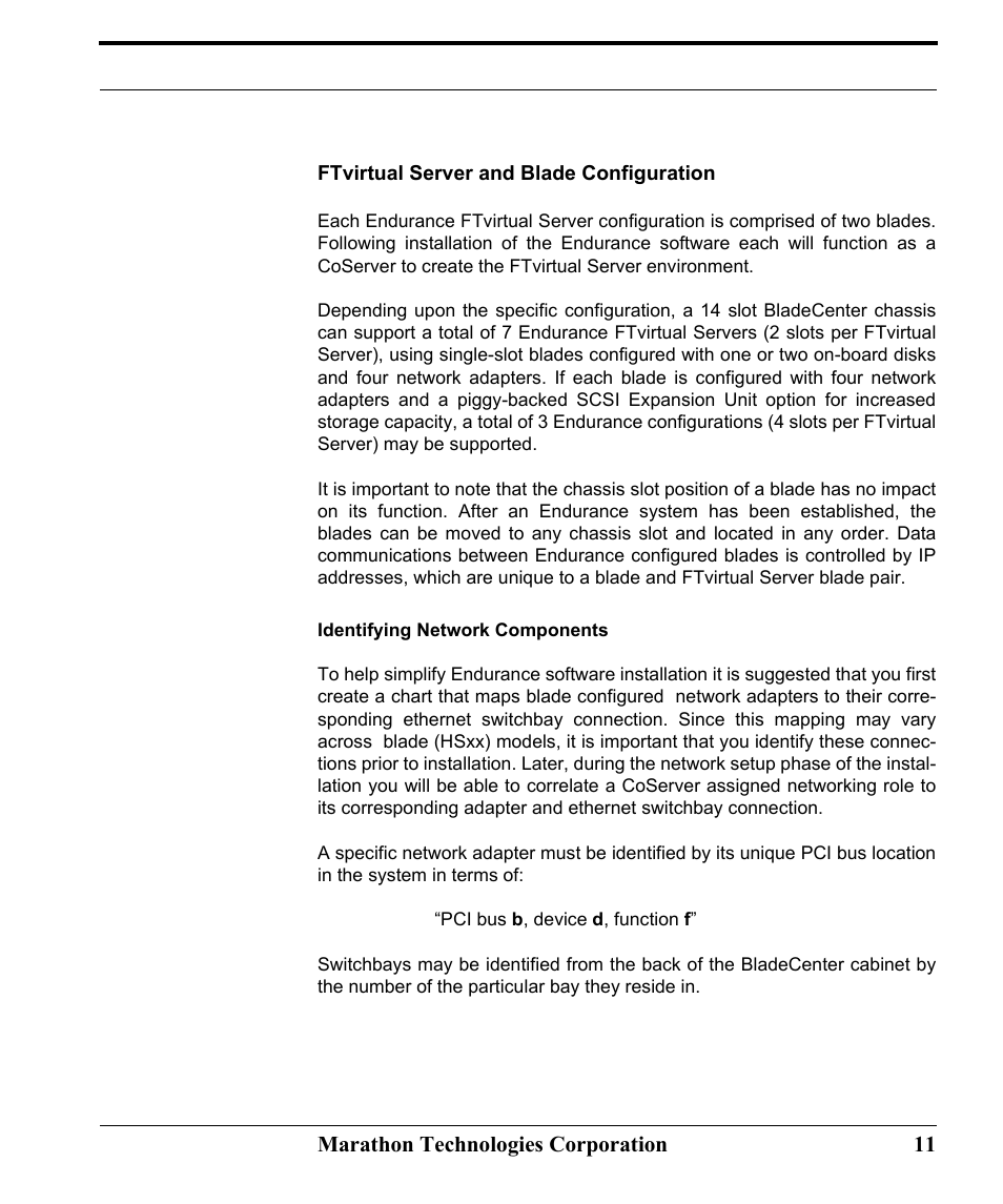 Ftvirtual server and blade configuration, Identifying network components | Marathon Computer FTvirtual Server User Manual | Page 17 / 50