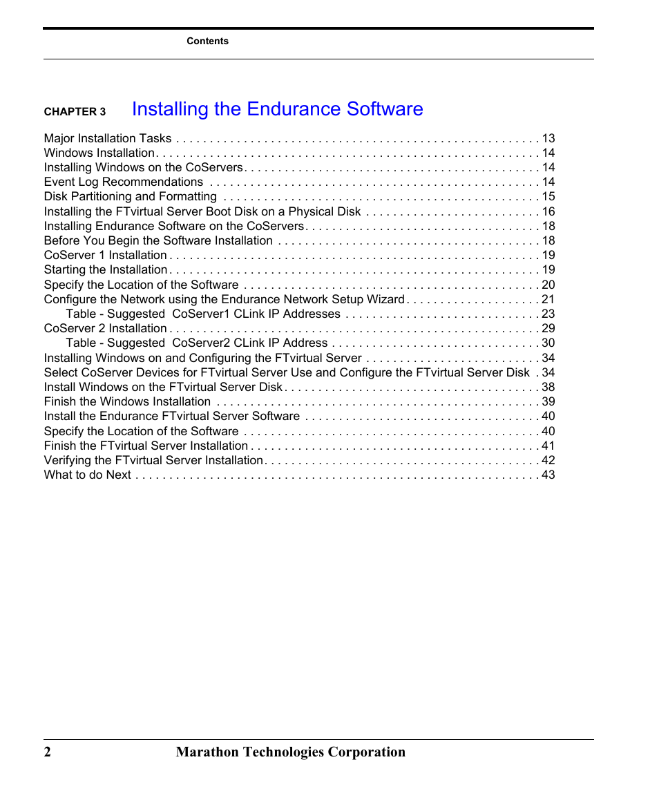 Installing the endurance software | Marathon Computer FTvirtual Server User Manual | Page 6 / 50