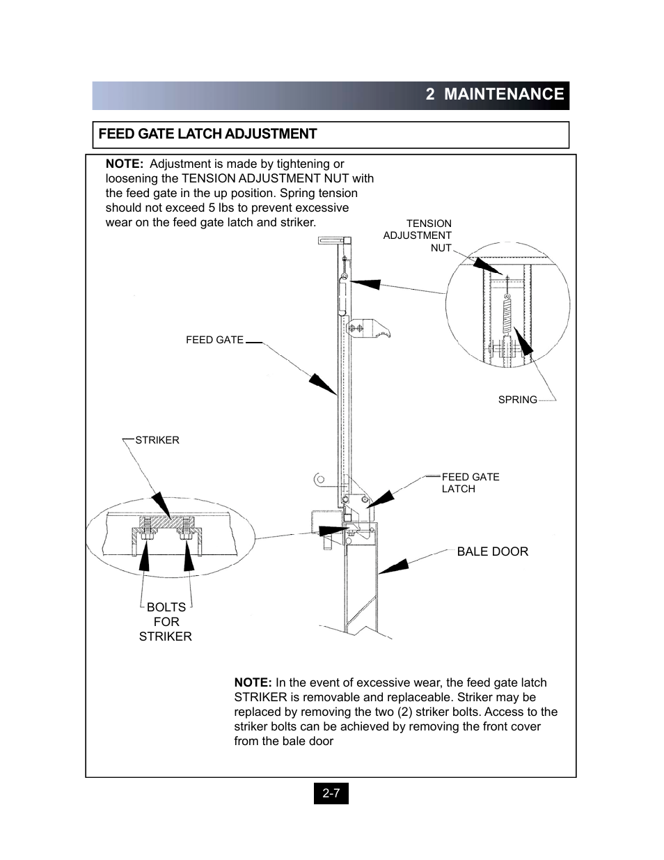 2 maintenance | Marathon Computer Vertical Recycler Baler V-4224 User Manual | Page 20 / 31