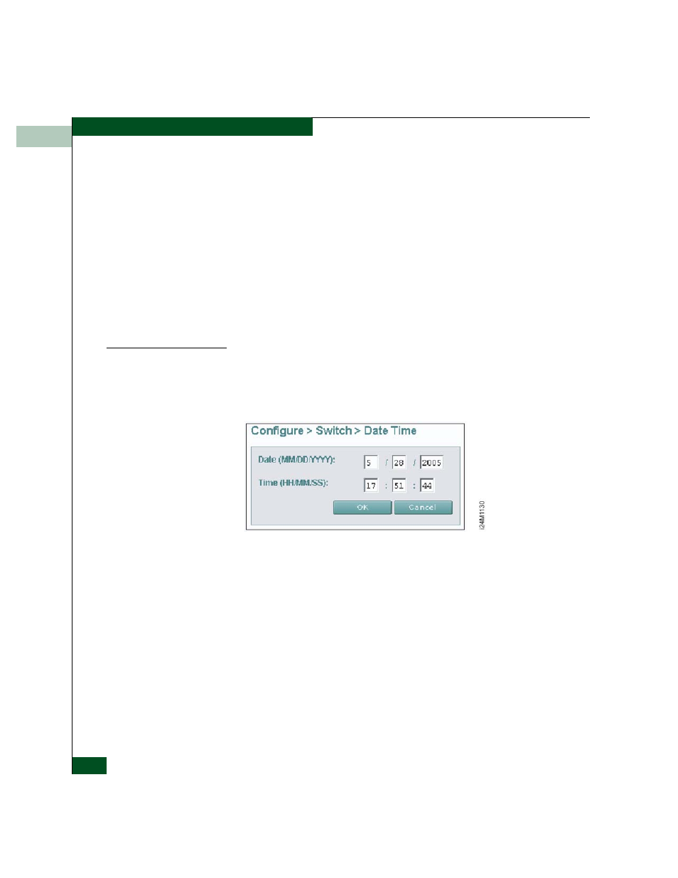 Configure date and time, Configure date and time -8, Date time view -8 | McDATA 4300 User Manual | Page 42 / 188