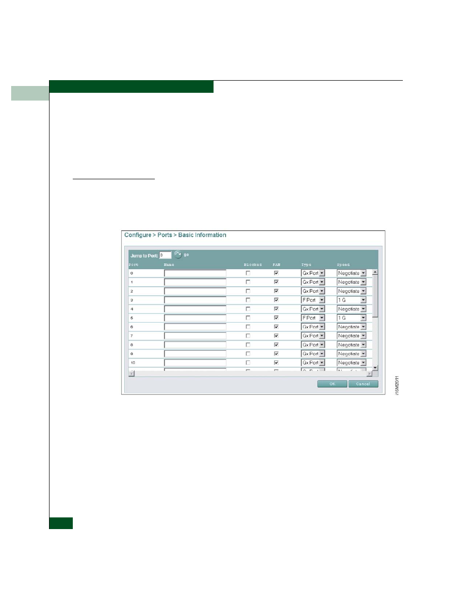 Configure basic port information, Configure basic port information -14, Basic information view -14 | McDATA 4300 User Manual | Page 48 / 188