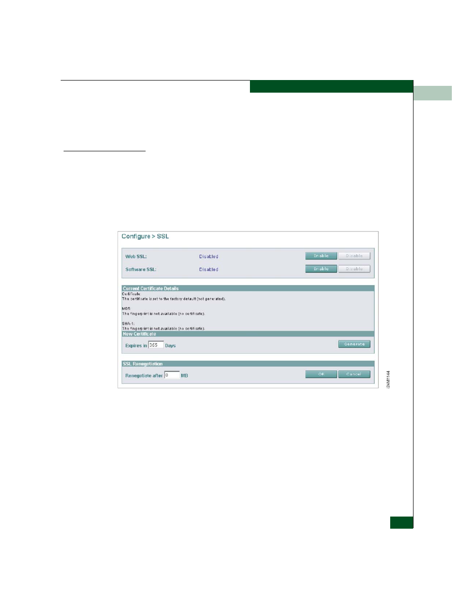 Configure ssl encryption, Configure ssl encryption -19, Ssl view -19 | McDATA 4300 User Manual | Page 53 / 188