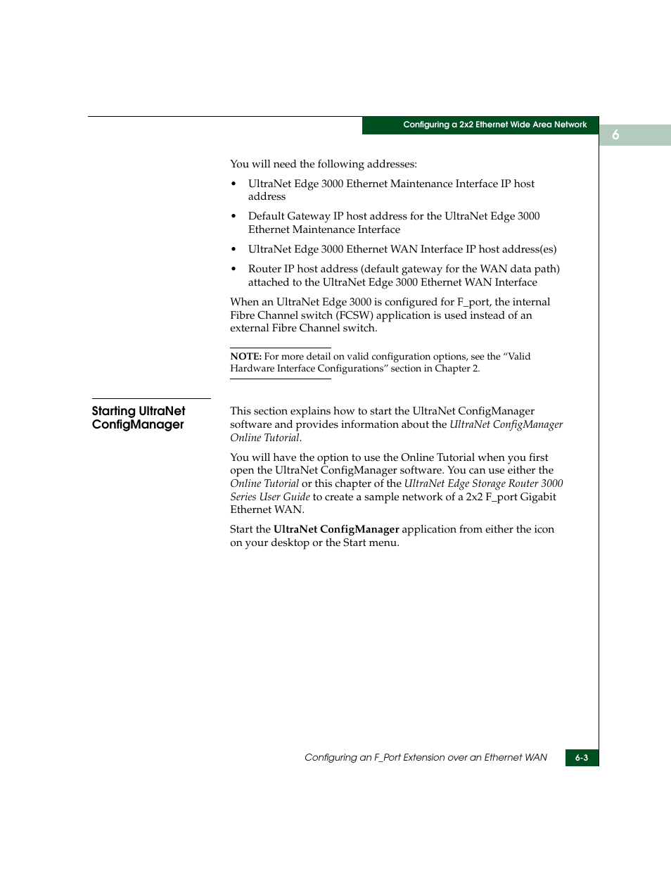 Starting ultranet configmanager, Starting ultranet configmanager -3 | McDATA ULTRANETTM EDGE STORAGE ROUTER 3000 User Manual | Page 109 / 428