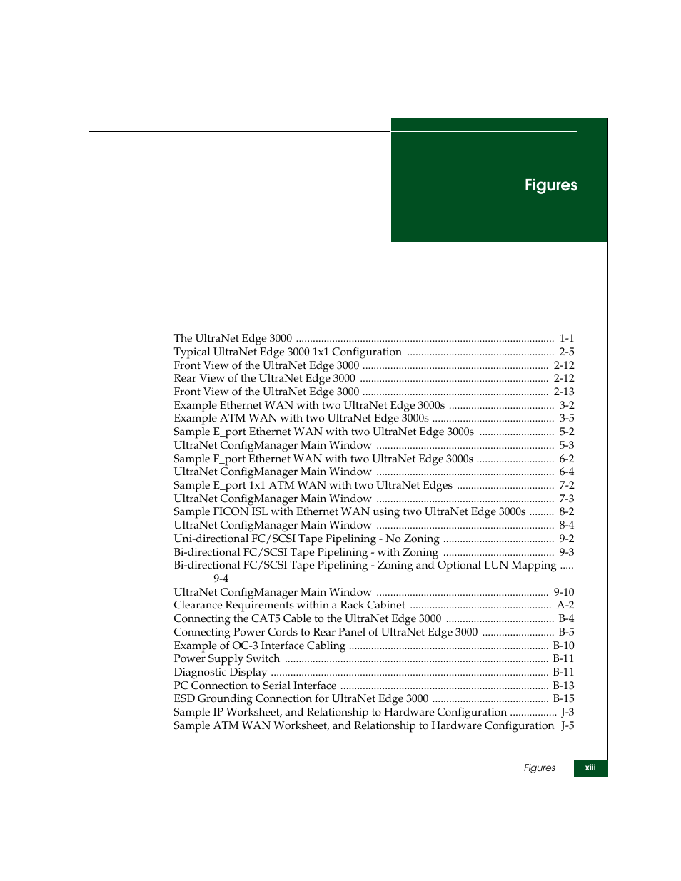 Figures | McDATA ULTRANETTM EDGE STORAGE ROUTER 3000 User Manual | Page 13 / 428