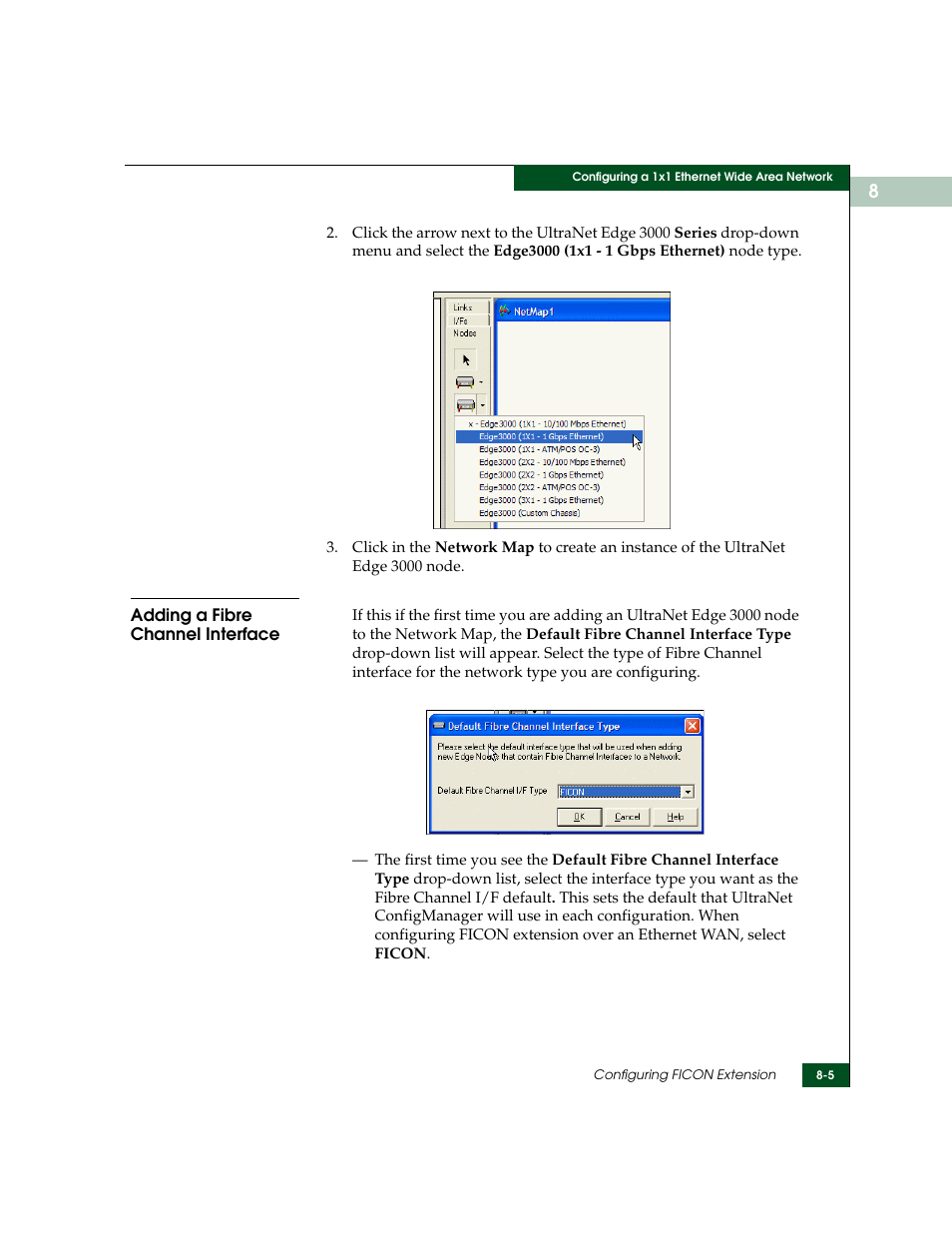Adding a fibre channel interface, Adding a fibre channel interface -5 | McDATA ULTRANETTM EDGE STORAGE ROUTER 3000 User Manual | Page 177 / 428