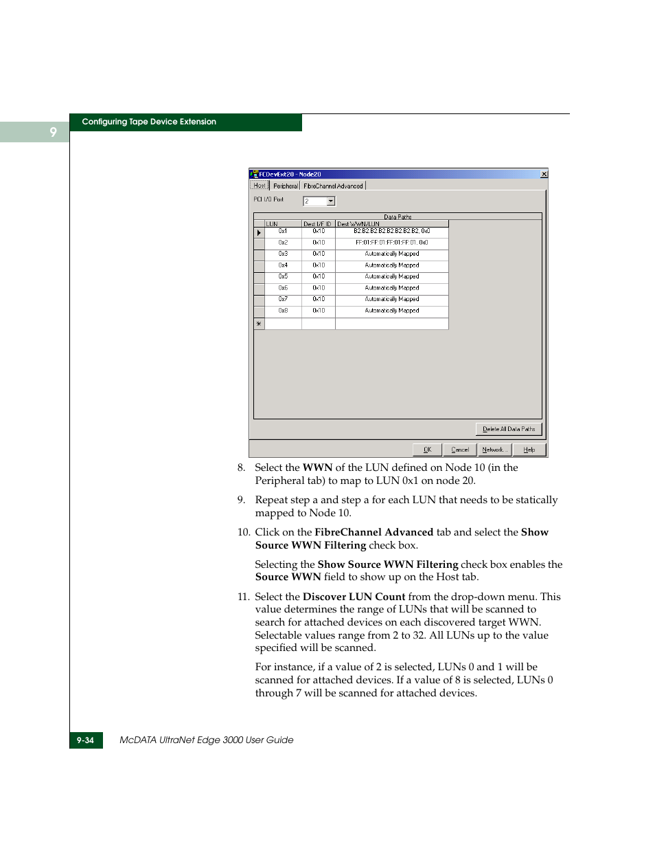 McDATA ULTRANETTM EDGE STORAGE ROUTER 3000 User Manual | Page 242 / 428