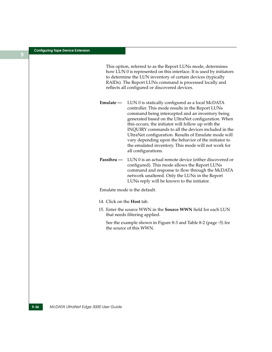 McDATA ULTRANETTM EDGE STORAGE ROUTER 3000 User Manual | Page 244 / 428