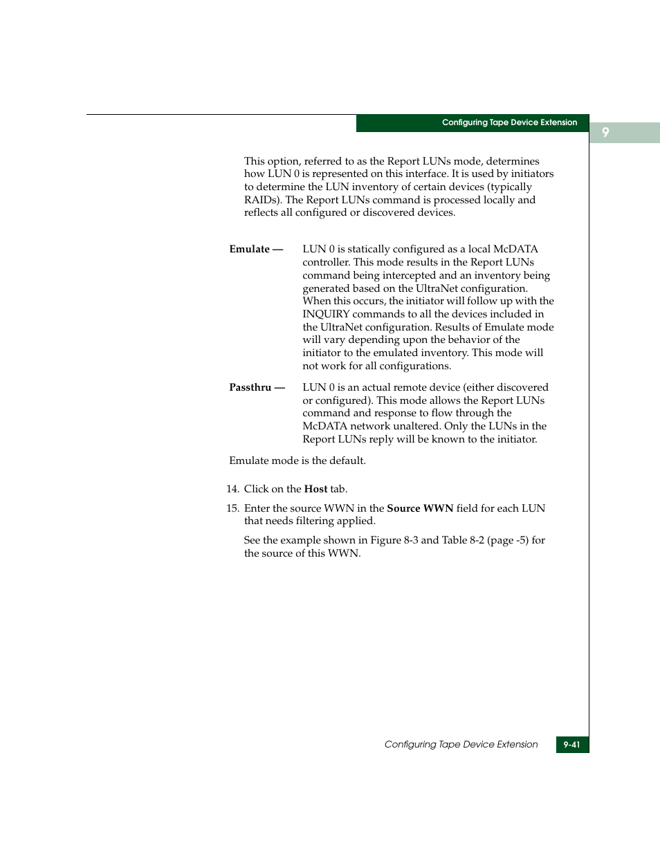 McDATA ULTRANETTM EDGE STORAGE ROUTER 3000 User Manual | Page 249 / 428