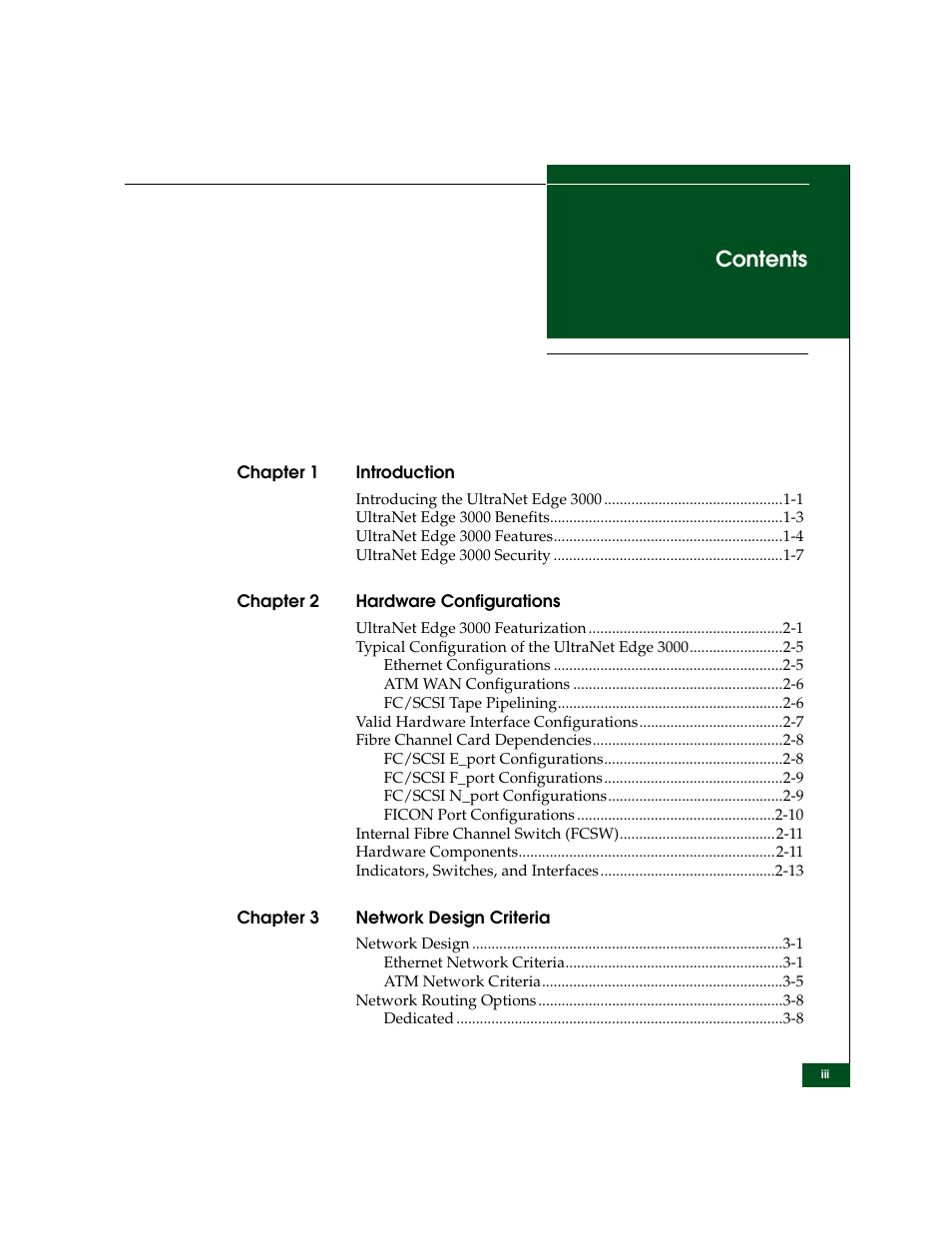 McDATA ULTRANETTM EDGE STORAGE ROUTER 3000 User Manual | Page 3 / 428