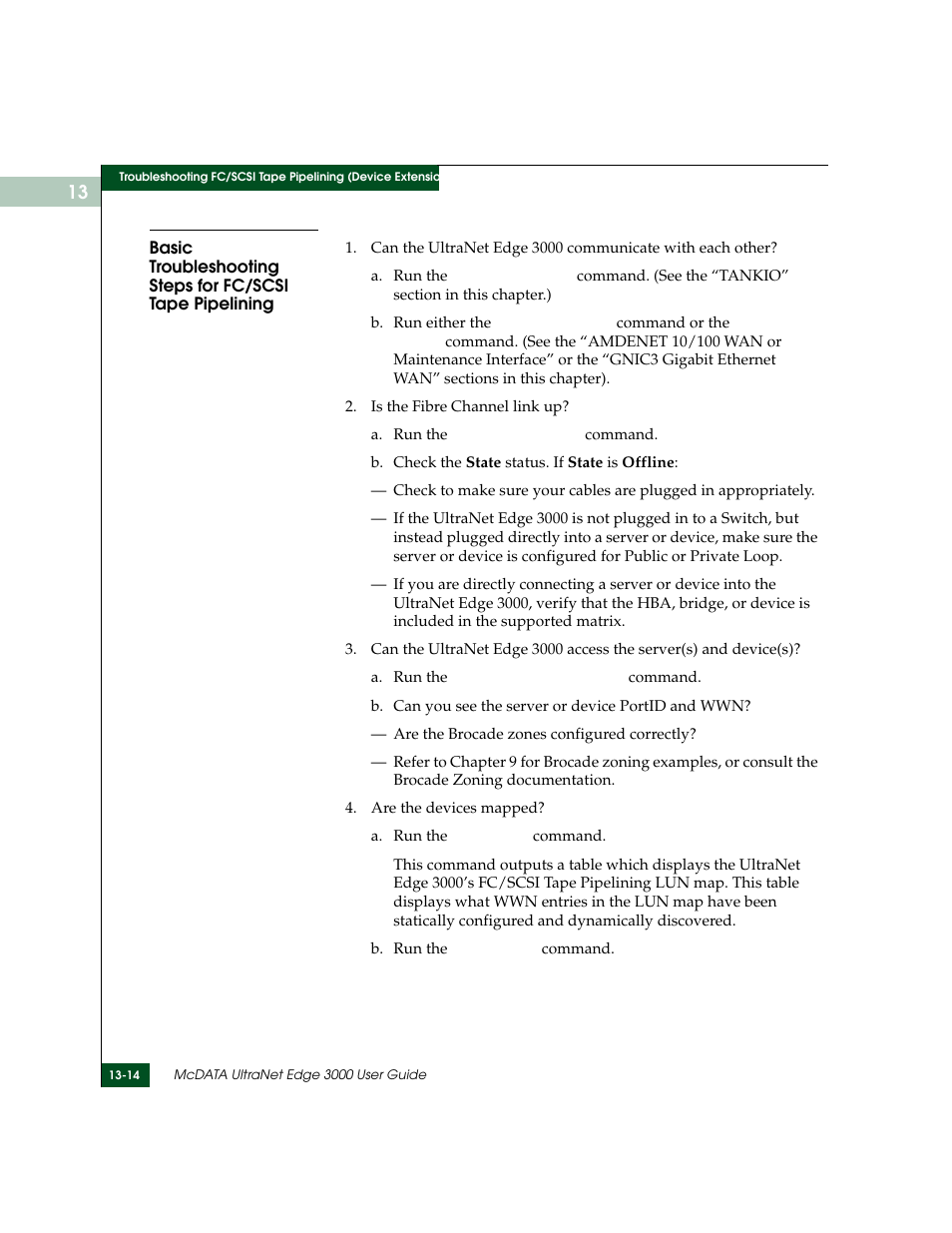 McDATA ULTRANETTM EDGE STORAGE ROUTER 3000 User Manual | Page 326 / 428