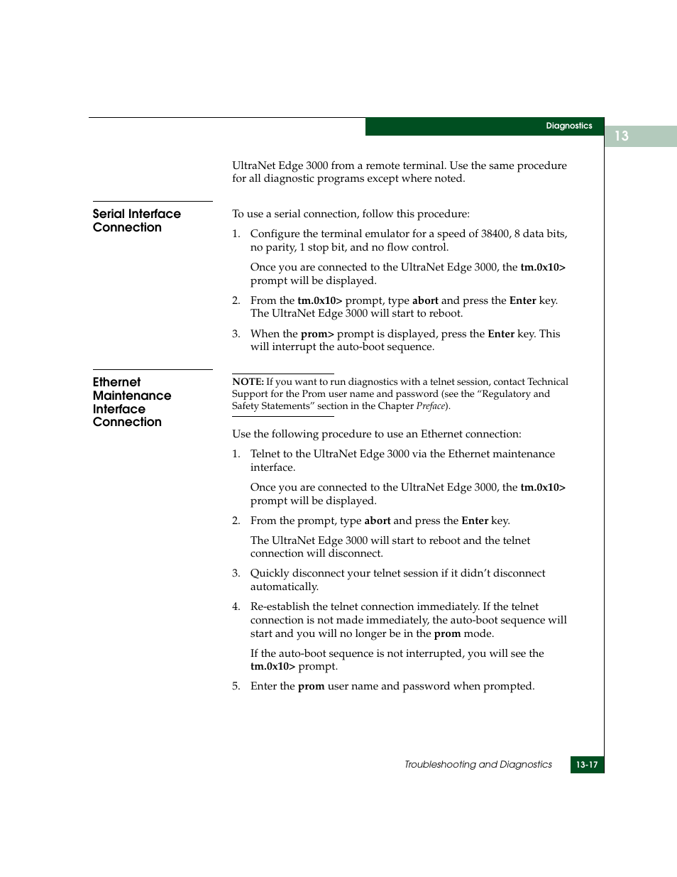 Serial interface connection, Ethernet maintenance interface connection | McDATA ULTRANETTM EDGE STORAGE ROUTER 3000 User Manual | Page 329 / 428