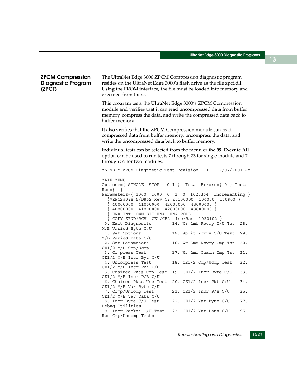 Zpcm compression diagnostic program (zpct), Zpcm compression diagnostic program (zpct) -27 | McDATA ULTRANETTM EDGE STORAGE ROUTER 3000 User Manual | Page 339 / 428