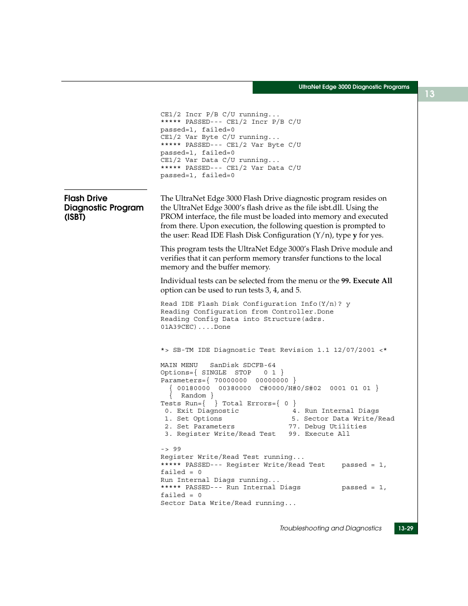 Flash drive diagnostic program (isbt), Flash drive diagnostic program (isbt) -29 | McDATA ULTRANETTM EDGE STORAGE ROUTER 3000 User Manual | Page 341 / 428