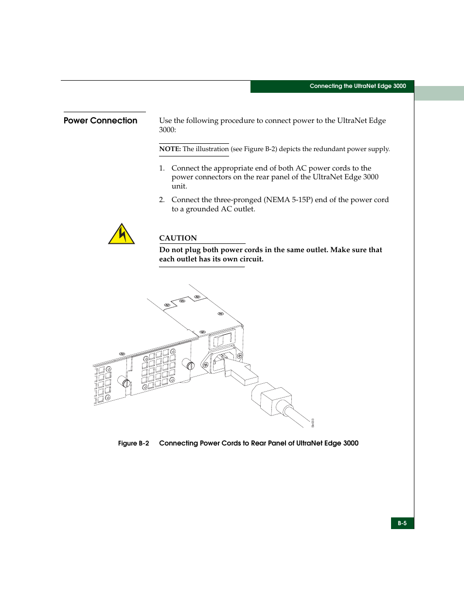 Power connection | McDATA ULTRANETTM EDGE STORAGE ROUTER 3000 User Manual | Page 351 / 428