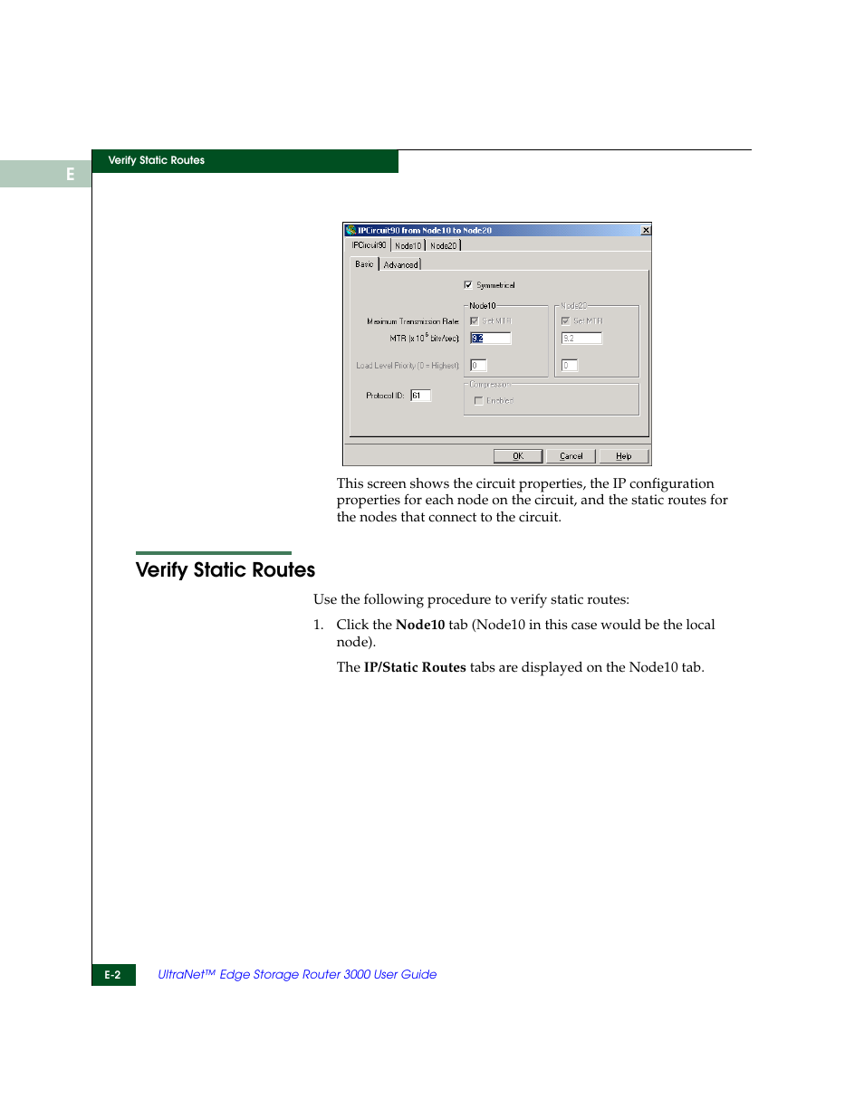 Verify static routes | McDATA ULTRANETTM EDGE STORAGE ROUTER 3000 User Manual | Page 386 / 428