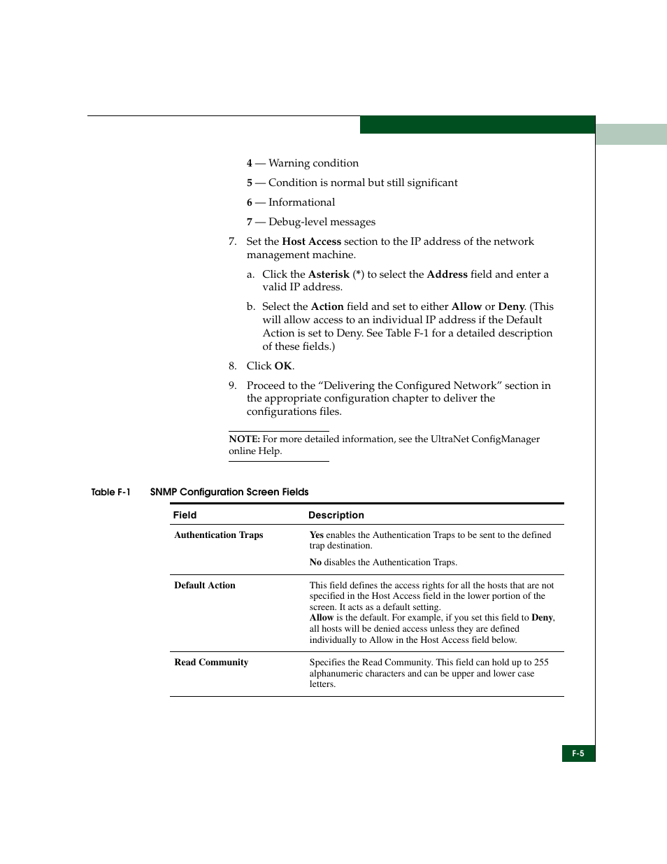 Table f-1 | McDATA ULTRANETTM EDGE STORAGE ROUTER 3000 User Manual | Page 393 / 428