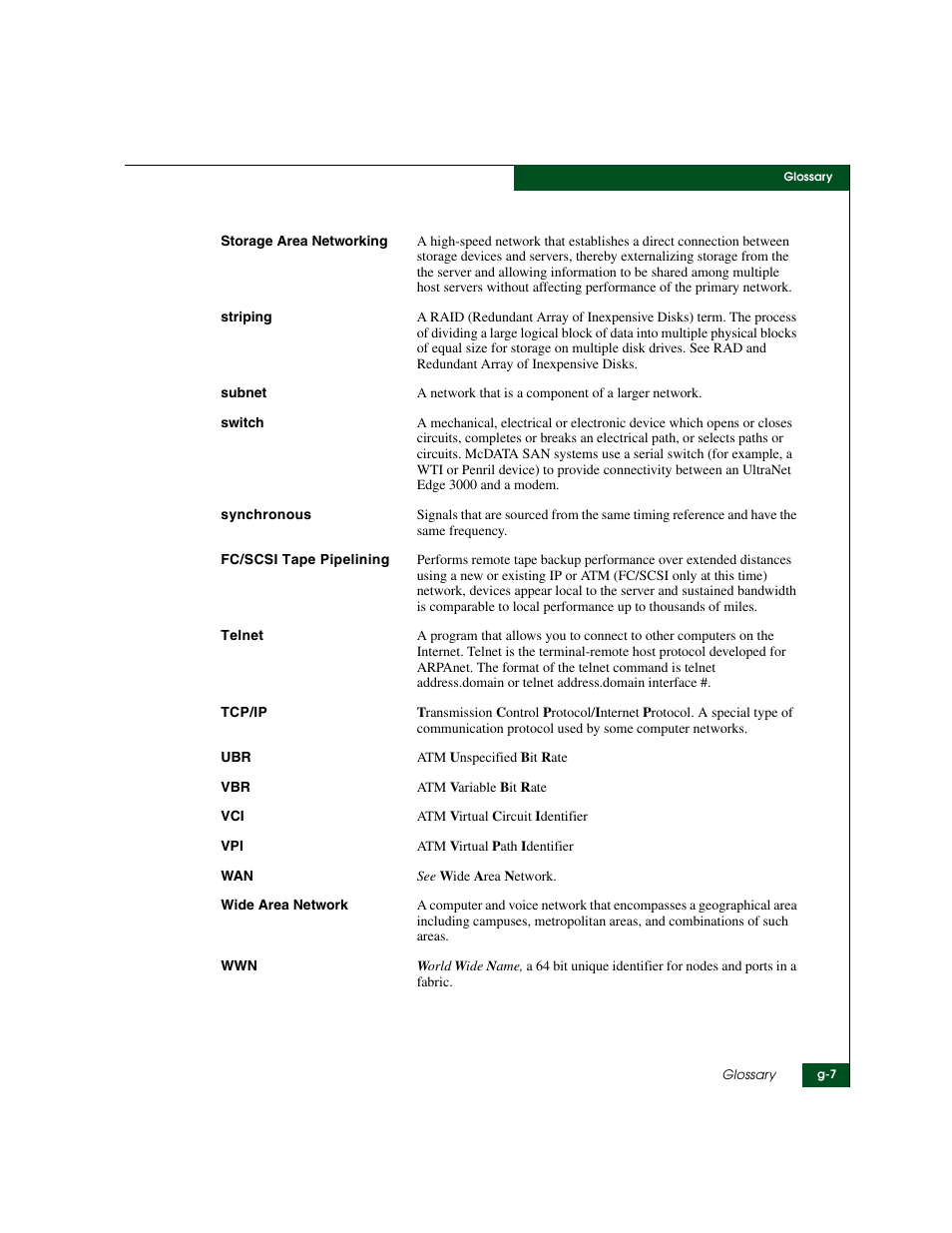 McDATA ULTRANETTM EDGE STORAGE ROUTER 3000 User Manual | Page 421 / 428