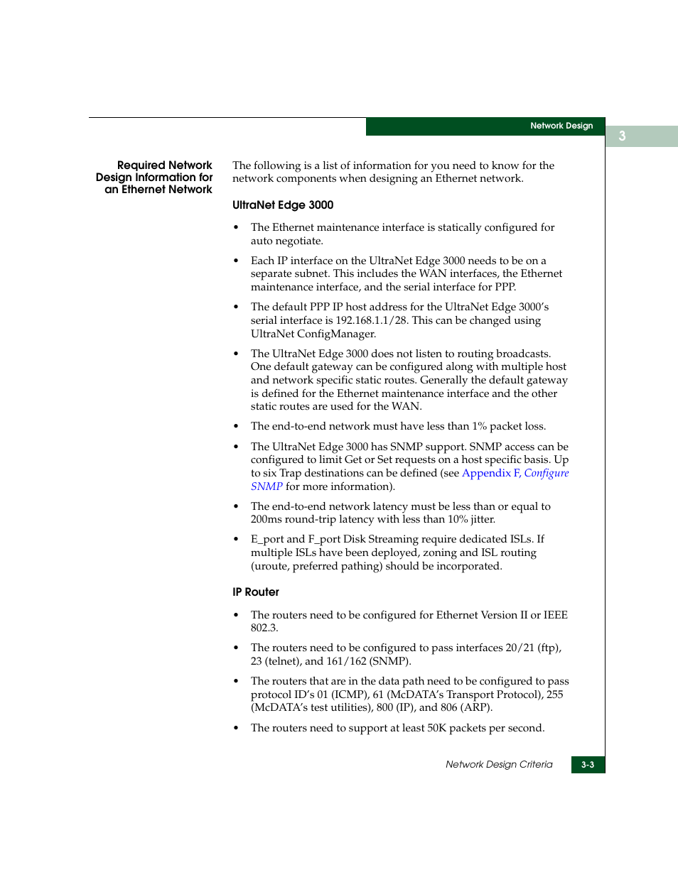 McDATA ULTRANETTM EDGE STORAGE ROUTER 3000 User Manual | Page 57 / 428