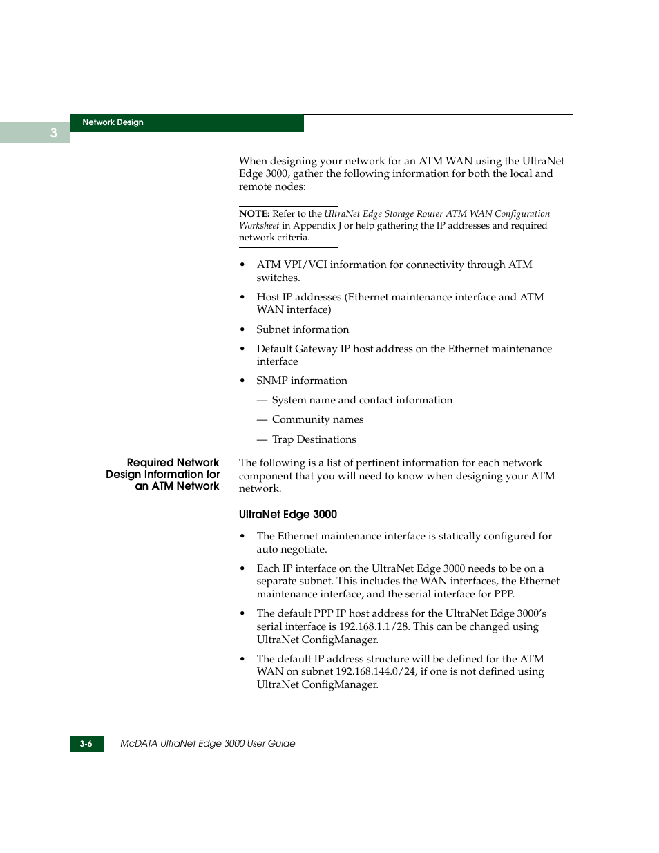 McDATA ULTRANETTM EDGE STORAGE ROUTER 3000 User Manual | Page 60 / 428