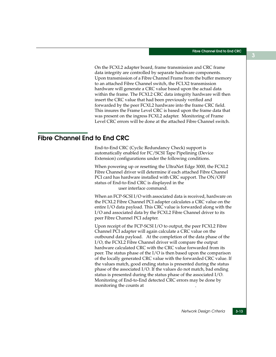 Fibre channel end to end crc, Fibre channel end to end crc -13 | McDATA ULTRANETTM EDGE STORAGE ROUTER 3000 User Manual | Page 67 / 428